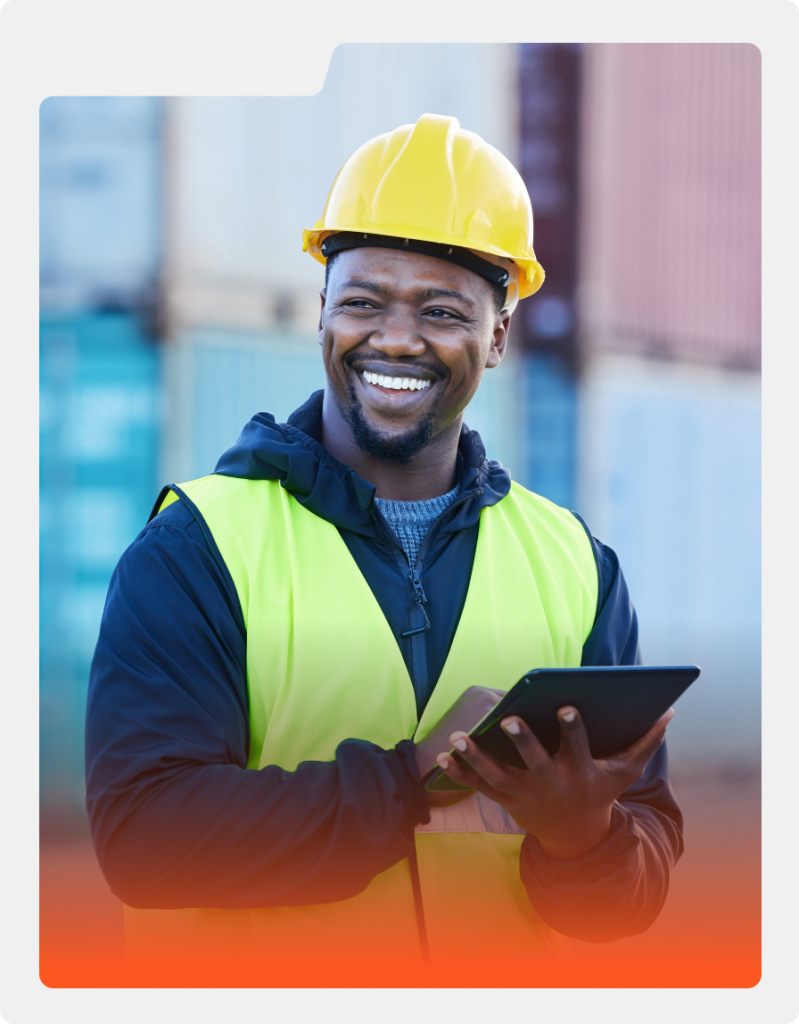 samura engineer smiling